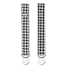 Pacifier Clip Leash Soothie Holder Unisex plaid button for boy （2 Pack）