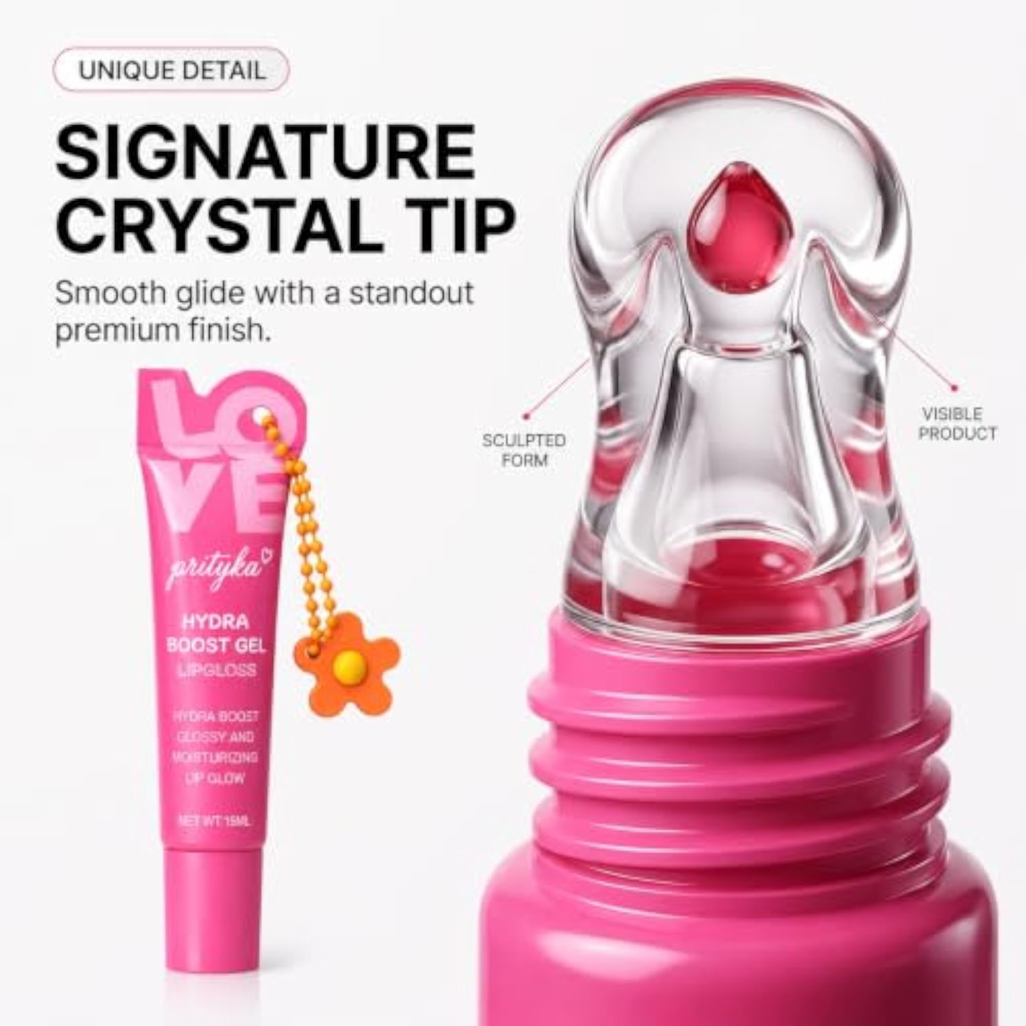 Viral Lip Gloss, Tinted Hydra Gel Hydrating Lipgloss