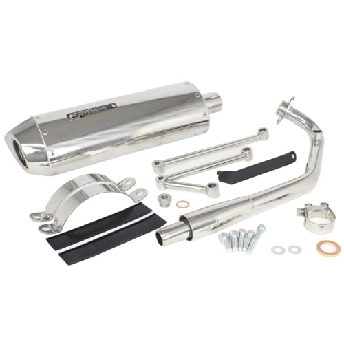 スペシャルパーツ武川(TAKEGAWA) コーンオーバルマフラー (政府認証) シグナスX/SR:EBJ-SEA5J/2BJ-SED8J (BF9/B8S)用