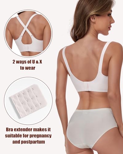Nursing Bras for Breastfeeding Wireless Seamless Maternity Bra Ultra Comfort Pregnancy Sleep Bralette for Women4