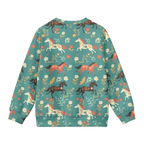 Image of Girls Cardigans Sweater Long Sleeve Crew Neck Button Down Sweaters School Outerwear for Kids Fall Winter Tops