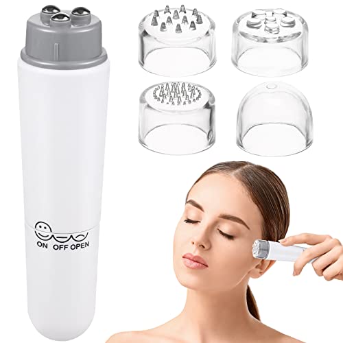 Healifty Gesichtsmassagegerät 4 in 1 Elektrische Gesichtsmassagegerät Mini Akupressur Massagegerät für Schmerzen Schmerzlinderung (weiß)