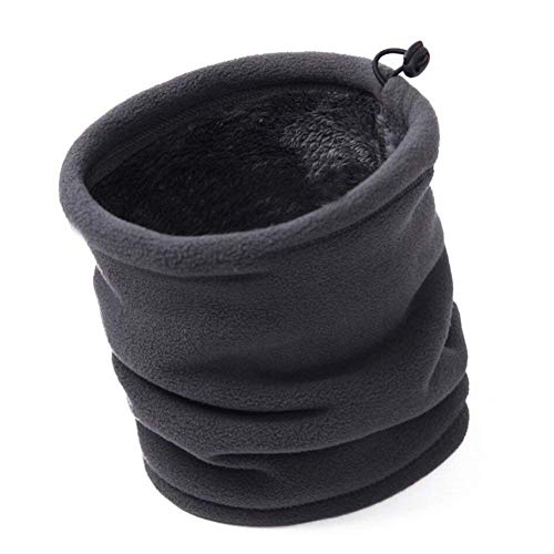 JOGVELO Scaldacollo in Pile, Thermico Neck Warmer Funzioni Multiple Antivento Invernale Bici Moto Ciclismo Snowboard Sci Running (Grigio)