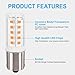 HRYSPN 4PCS BA15S LED bulb p21w 12V 24V, 1141 LED Bulb Bayonet Single Contact Base for RV Camper Trailer Boat Trunk Interior Lights, Warm White 3000K