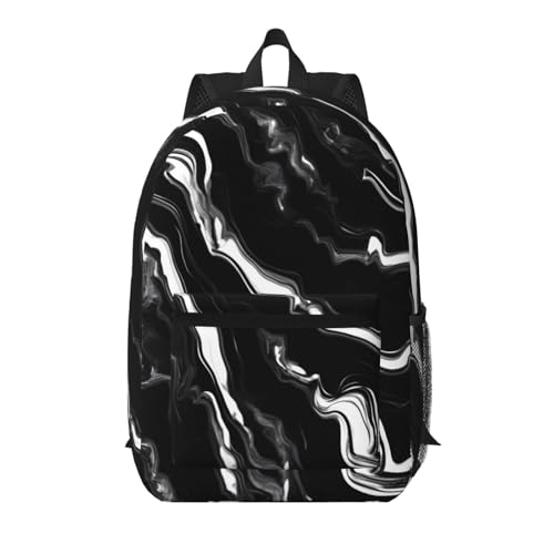 Sac à dos d'école léger EdWal pour soulager le dos avec style marbre et rangement facile