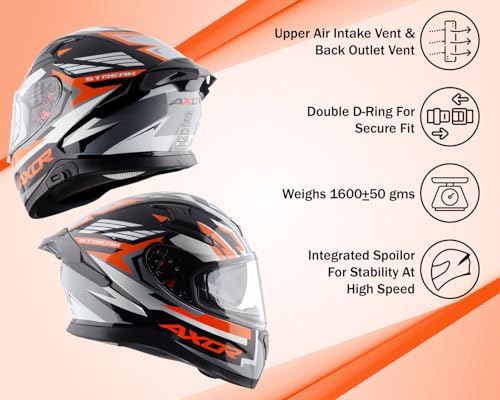Axor Store Axor Apex Streak ISI ECE and DOT Gloss Finish Full Face - Image 4