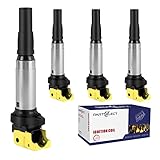 Partselect 4PCS Ignition Coil Pack UF598 C1692 Replacement for Mini Cooper 2007-2013 Cooper Countryman 2011-2016 Cooper Paceman 2013-2016 L4 1.6L Yellow