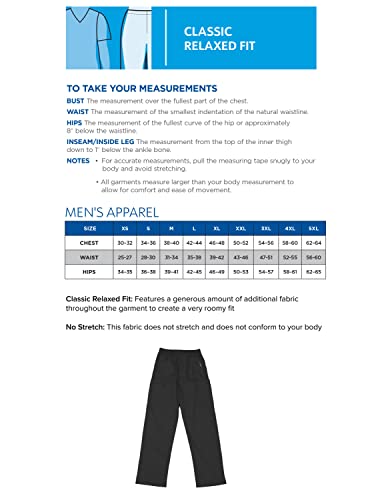 Landau Essentials Relaxed Fit 7-Pocket Elastic Cargo Scrub Pants For Men 8555 #TOP5