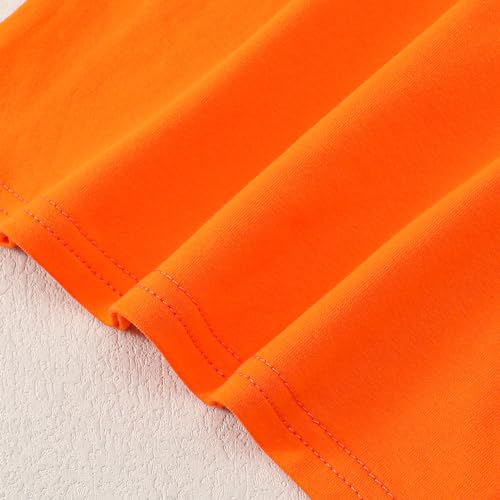 Image of Magic Park 1-14Y Toddler Ruffle T Shirt Girls Solid Color Blouse Kids Girl Short Long Sleeve Tops Casual Tee