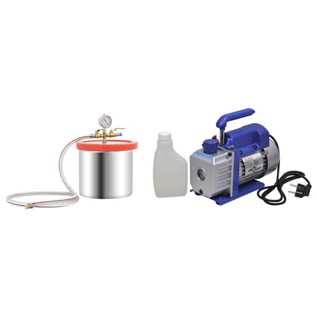 Generisch Vakuumkammer mit Einstufiger Pumpe 7,4 L,Heimwerkerbedarf,Metallpumpen,Pumpen zur Entwässerung & Wasserleitung-3100545