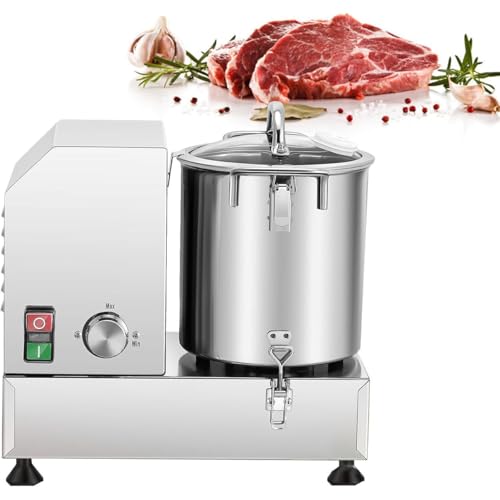Picadora eléctrica de alimentos con cubo de acero inoxidable extraíble para un procesamiento eficiente de carne, verduras y frutas