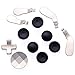 Deal4GO Magnetic Analog Thumbstick Metal D-pad & Paddle Set Replacement for Xbox One Elite 1698 Controller Thumb Stick Black
