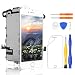 Produktbild Yodoit Display für iPhone 7 LCD mit Home Button 4,7", Frontkamera, Ohrlautsprecher, Sensorkabel und Touch Digitizer Komplett montage + Reparatur werkzeugsatz (Weiß)
