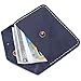 Deep Blue Soft Leather Card Holder with Snap Lid - Handmade Full-Grain Slim Wallet for Men & Women | 0.2