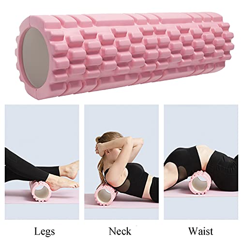 Vaupan Foam Roller Deep Tissue Massage And Muscle Recovery, Myofascial Trigger Point Release, 2 Pack High-Density Foam Roller For Exercise, Physical Therapy (Pink) #TOP2