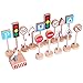 F Fityle 15 Pz Segnaletica Stradale Playset Segnali Stradali Playset Mini Semafori in Legno Segnali Stradali Giocattolo per Bambini Giocano 2 3 4