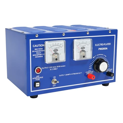 Gold Plating Machine for Jewelry, 30A 110V Electric Platinum Silver Gold Plating Machine Lightweight Rhodium Plating Kit Jewelry Plating Rectifier Surface Treatments Gold Plating Machine