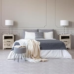 3pcs farmhouse dresser and nightstand sets 6 drawer dresser and 2 drawer nightstand set of 2 with charging station rustic wooden dresser set for bedroom light rustic oak  urban country home decor