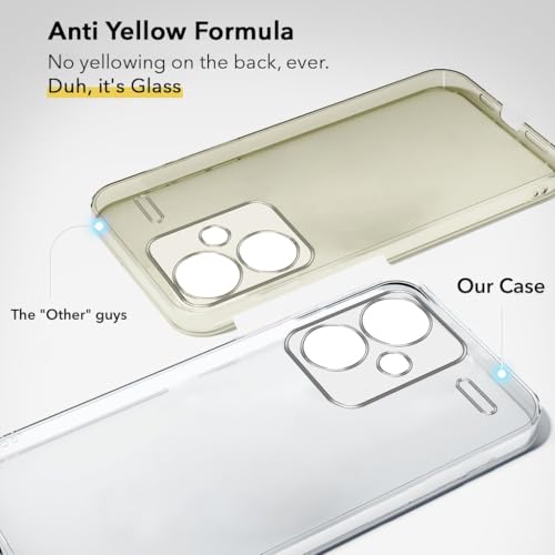 Image of DIZORO Compatible with Redmi Note 13 Pro Plus 5G Back Cover Case Clear,[ Anti Yellow ][Military Grade Protection] Hard PC Back Cover Transparent