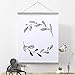Benjia Magnetic Poster Hanger, 40x27 40x30 40x60 Poster Frame Wood Wooden Magnet Print Posters Dowel Scroll Hanger Hangers Hanging Kit for Walls Map Canvas Artwork (Grey, 40