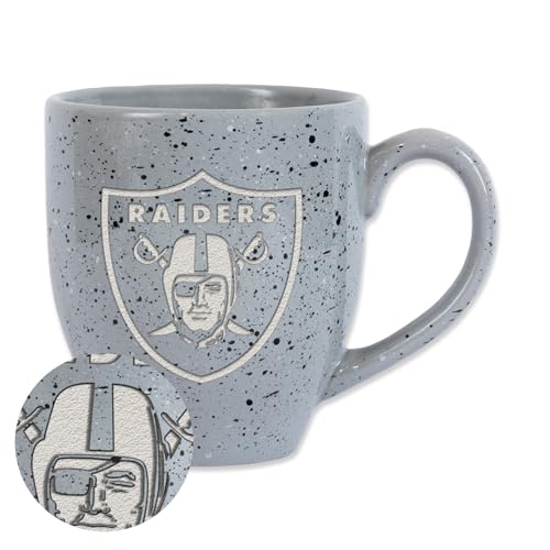 Image of Rico Industries NFL Football 16 oz Team Color Laser Engraved Speckled Ceramic Coffee Mug