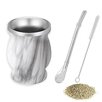 Tasse à Maté, Avec Cuillère En Paille Et Brosse De | WhichOne