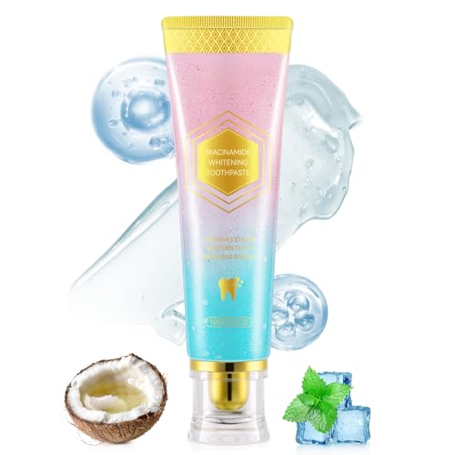 Niacinamide Whitening Toothpaste 100g Niacinamide Toothpaste to Enamel Repair Fresh Breath Sensitive Teeth Safe Stain Removal & Gum Care for Coffee/Tea/Smokers (1 PC)