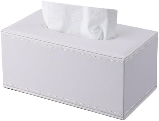 Household Tissue Box Living Room Hotel Business Leather Drawer Office Desk(OneColor)