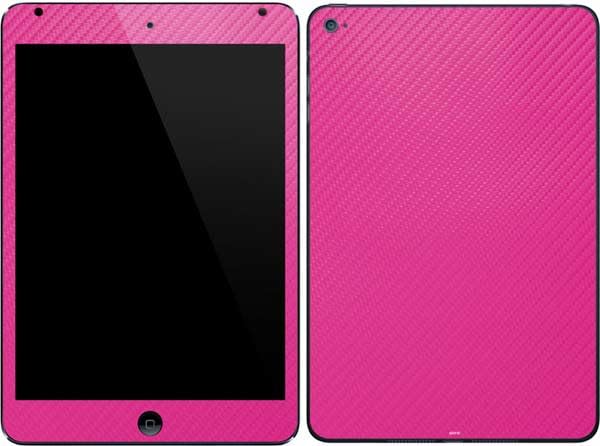 Skinit Decal Tablet Skin Compatible with iPad Mini 4 - Pink Carbon Fiber Specialty Texture Material Design