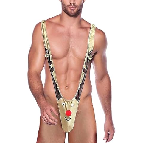 SWINTENG Funny Christmas Reindeer Thong Underwear thumbnail