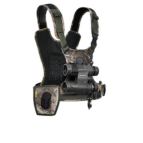 Harnais appareil photo Cotton Carrier CCS G3 anti balancement avec support jumelles camo