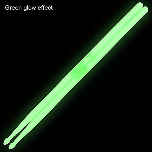 5A Luminous Light Up Drum Sticks, Luminous Light Up Drumsticks, Bright Luminous Glow In The Dark Drumsticks, Bright Light Up Drum Sticks (Green) #TOP1