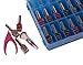 Transparent Blue Universal Clear Nail Polish Organizer Holder case for 48 Bottles Adjustable Dividers Space Saver