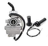 PZ20 Carburetor W/Throttle & Cable Grip Casing Set Compatible with Honda Kazuma Baja TaoTao SunL...