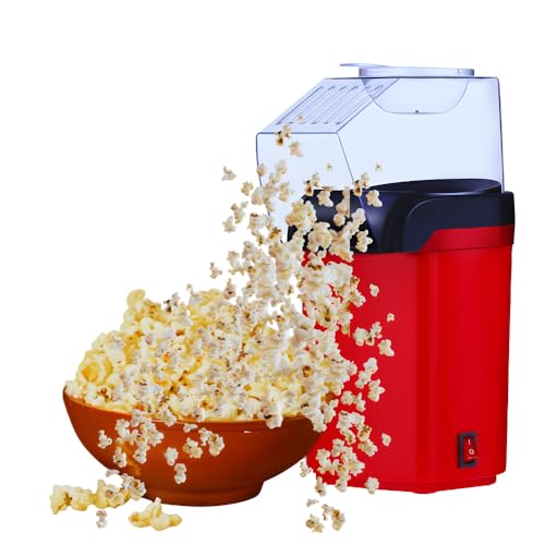Drumstone 【𝐒𝐩𝐞𝐜𝐢𝐚𝐥 𝟏𝟓 𝐘𝐞𝐚𝐫𝐬 𝐖𝐚𝐫𝐫𝐚𝐧𝐭𝐲】Electric Hot Air Popcorn,Oil-Free Snacks,...