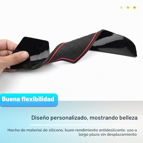 Alfombrillas Corolla E210 goma protectoras consola central Toyota 2019-2025 6