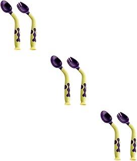 Totority 3 Conjuntos De Colher De Bebê Ternos De Bebê Colheres De Criança Kit De Bebê Garfo De Alimentação De Bebê Colher De Alimentação Garfo Alimentação De Bebê Aprendizagem