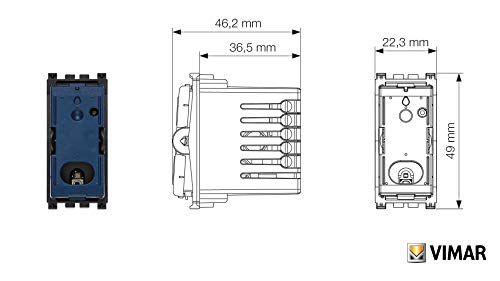 Interrupteur va-et-vient connecté fil neutre requis blanc Vimar - 8