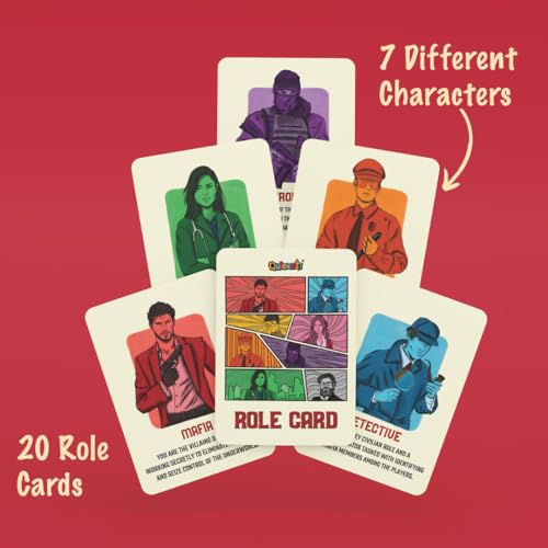 Image of Mafia City Card Game - Ultimate Strategy Party Game - Classic Mafia Theme, Perfect for Game Nights, Group Play & Social Gatherings | 6-20 Players