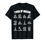 Types Of Vacuum Vintage Funny Vacuum Cleaner Dad Mom T-Shirt
