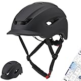 GALGAN 自転車 ヘルメット大人 調整可能 55cm~59cm 男女兼用 サイクリング ヘルメット 通勤 通学 (ブラック)