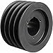 Browning 4TC72 Split Taper Sheave, Cast Iron, 4 Groove, C Belt, Uses Q2 Bushing