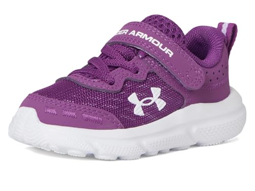 Under Armour Girls' Infant Assert 10 Alternate Closure, (514) Andromeda Purple/White/White, 5, US by Under Armour - Image 7
