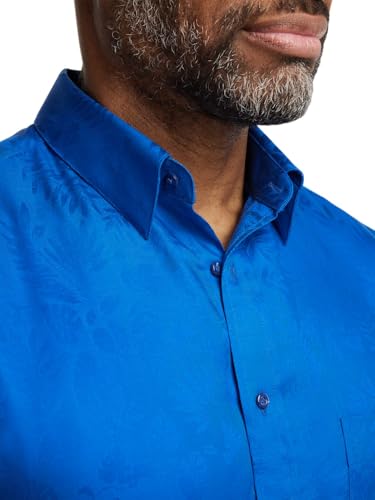 Paul Fredrick Men's Classic Fit Lyocell Solid Jacquard Casual Shirt3