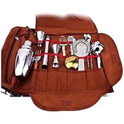 Maletin Mixologia Bonilaan Bartender Kit bagBolsa de Bar portátil para Viajes?Kit de Herramientas de Barra portátil de Bartender en Bolsa de Lona Plegable Kit de Bartender de mixología de Viaje<BR><BR>