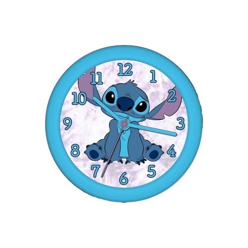 Kids Licensing Stitch - Reloj de Pared - Reloj Decorativo Infantil - 25 cm