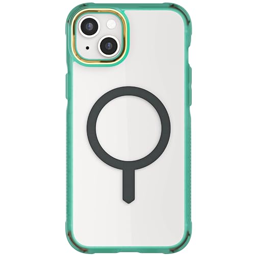 Coque iPhone 15 Plus Ghostek Covert silicone transparent bleu sarcelle antichoc