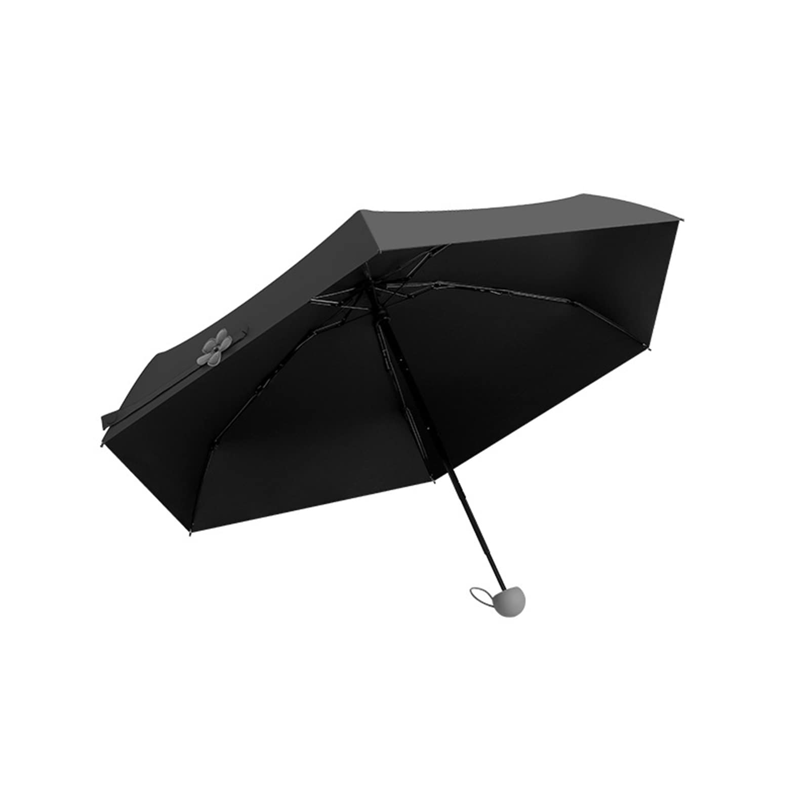 Paraguas de Viaje para Bolso con Estuche, Paraguas portátil, Ligero, Compacto, Resistente al Viento, con 99% de protección UV para Mujeres y Hombres