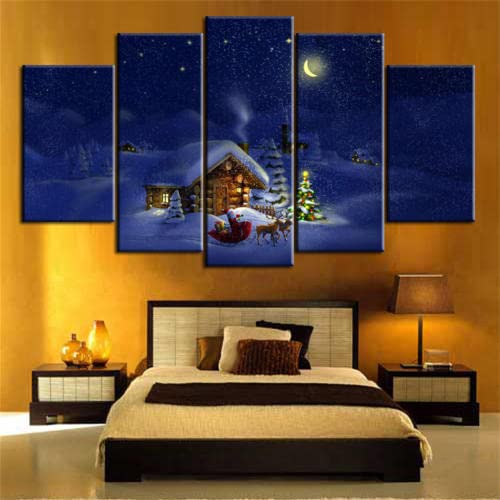 Broderie diamant 5D grand format Noël pour combler le vide des grands murs blancs