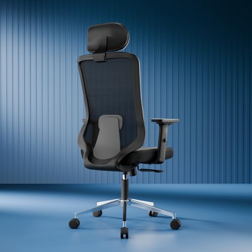 Image of Vergo Core Pro Ergonomic Mesh Office Chair, High Back, Lumbar Support, 3D Adjustable Armrests, Seat Slider, Multi Tilt-Lock Recline, Metal Base, WFH /Study /Home /Desk Chair (Black Grey)